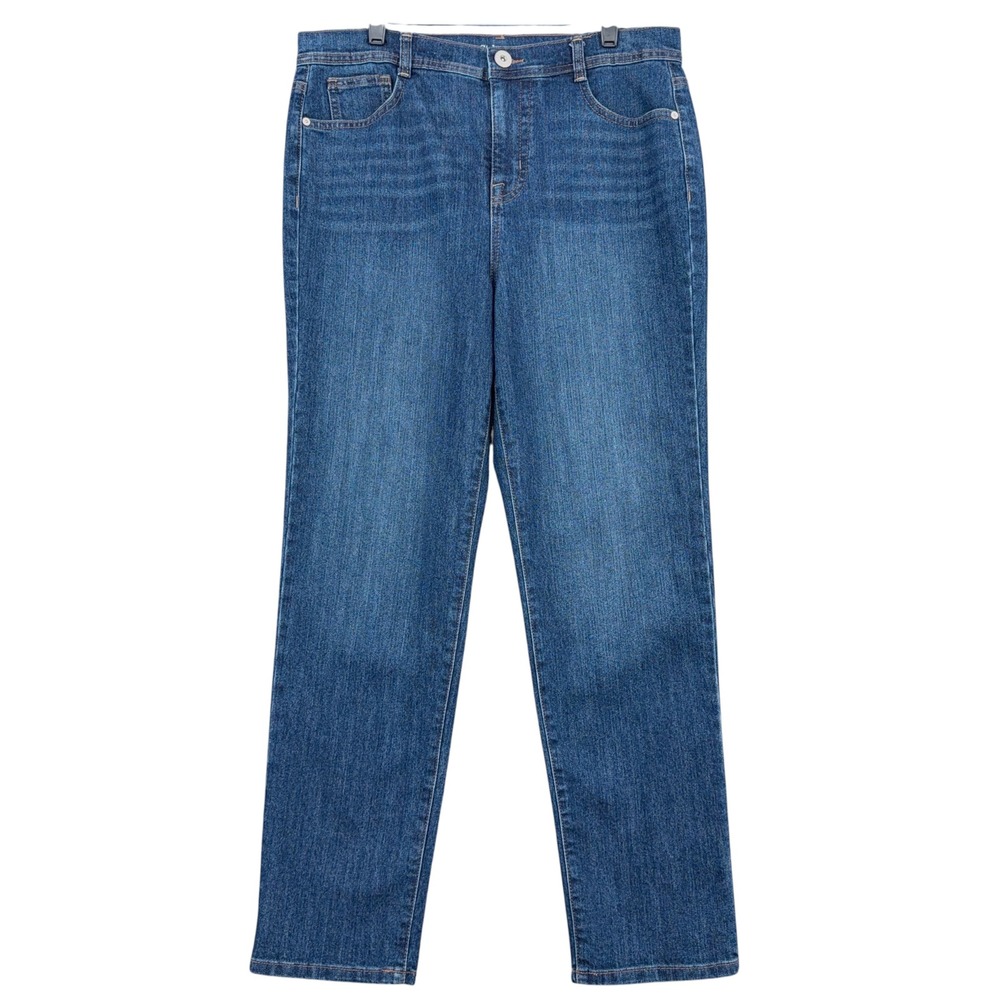 Style & co. Slim Leg Women 14P Cotton Polyester Spandex Blue Jeans